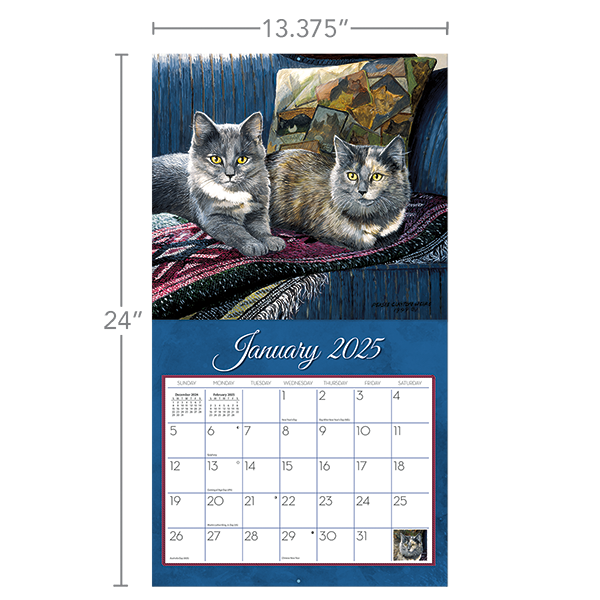 2025 Lang Calendar Love of Cats Lang Calendars Canada