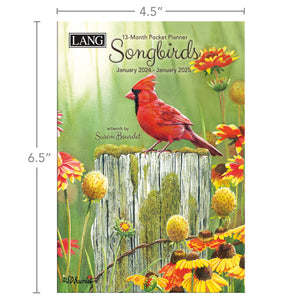 Monthly Pocket Planner - Songbirds