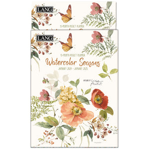 Monthly Pocket Planner - Watercolor Seasons