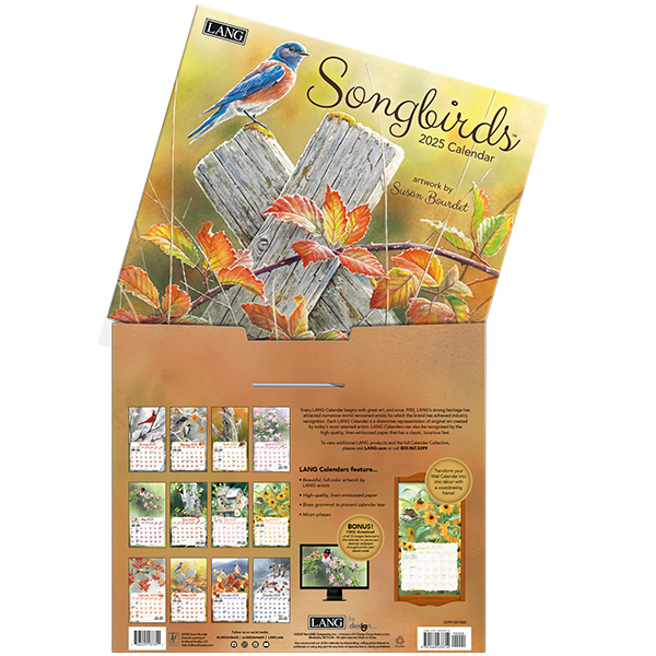 2025 Lang Calendar Songbirds Lang Calendars Canada