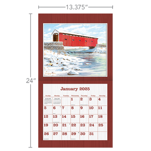 2025 Lang Calendar - Covered Bridge