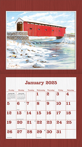 2025 Lang Calendar - Covered Bridge