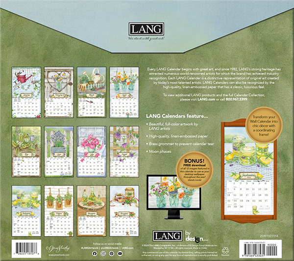 2025 Lang Calendar Herb Garden Lang Calendars Canada