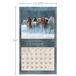 2025 Lang Calendar - Horses in the Mist