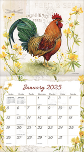 2025 Lang Calendar - Proud Rooster