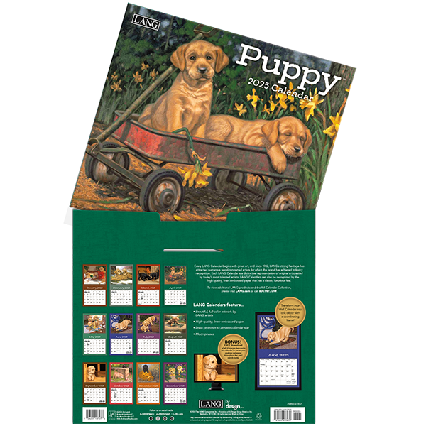 2025 Lang Calendar Puppy Lang Calendars Canada